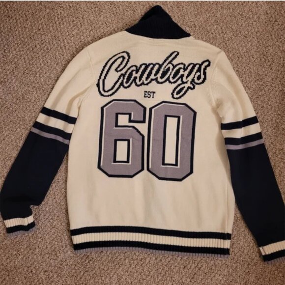 Anthropologie NWT Wild Collective NFL Cardigan Sweater The Dallas Cowboys size S - Picture 5 of 8